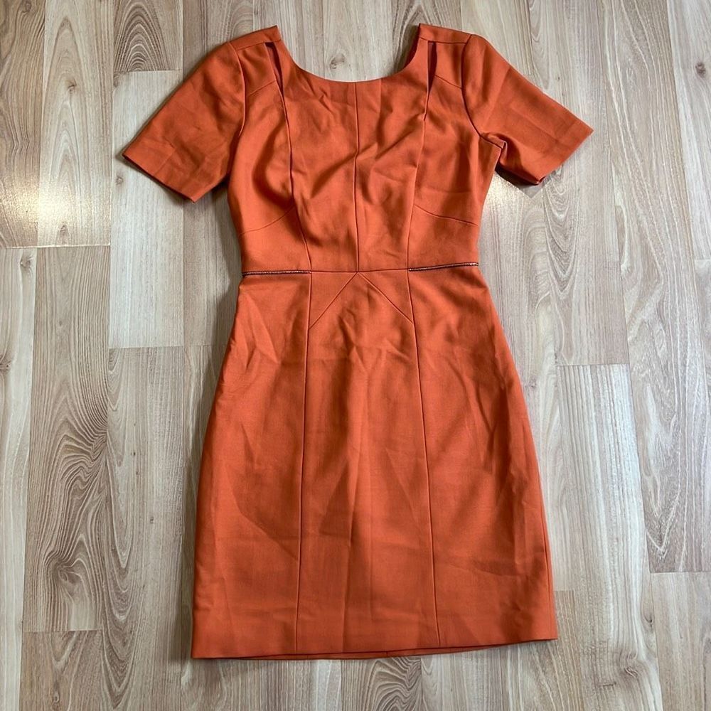 Rebecca Minkoff Orange Modern Cutout Mini Dress Size 0